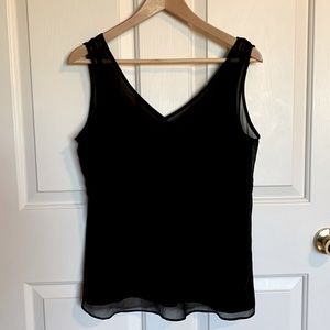 White House Black Market double layer cami camisole tank V neck size S Small